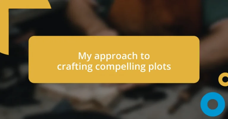 My approach to crafting compelling plots